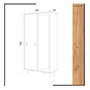 Hanah Home Armario con Espejo Roble y Blanco